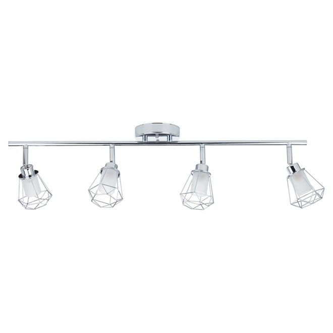 Track Light - 4 Lights - 19.5'' x 17'' x 31.5'' - Chrome-