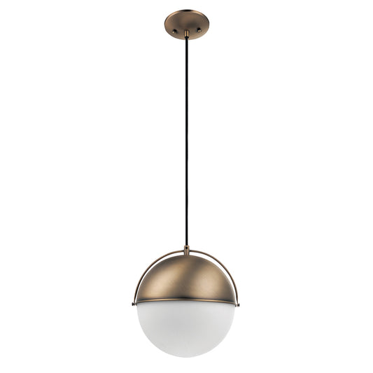 Globe Electric York 2-in-1 Pendant Light - 1 Light - Metal and Glass - Matte Gold-