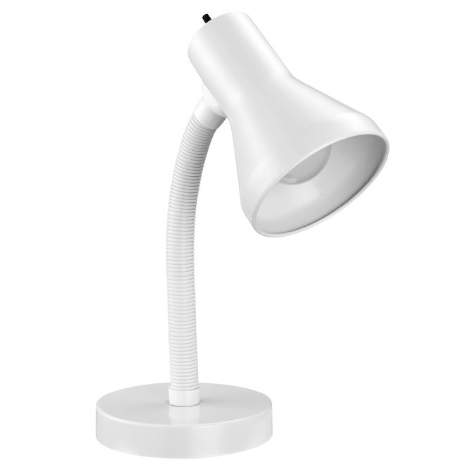 Globe Electric Quinn Desk Lamp - 14.75-in - Metal - White-