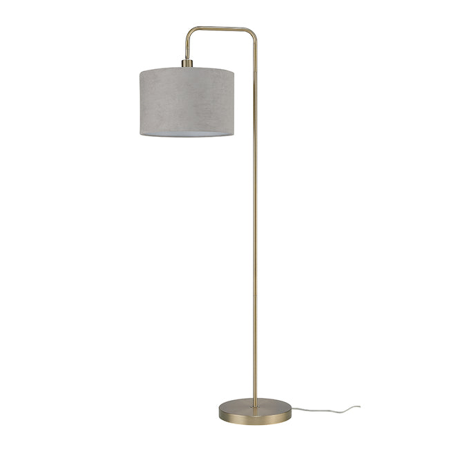 Globe Electric Barden Floor Lamp - 58-in - Metal - Brass and Grey-