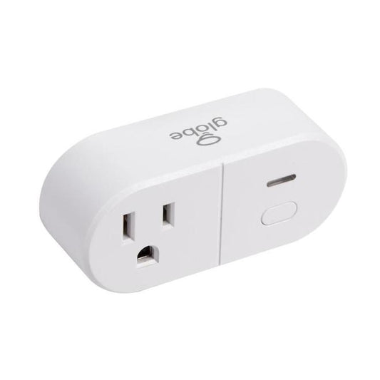 Globe Electric White 15-Amp Square Residential Outlet - Smart Wi-Fi Plug-
