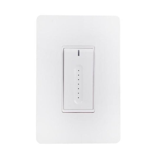 Globe Electric 2-Amp 3-Way White Light Dimmer LED & Smart Compatible (1-Pack) with Wallplate Included-Each