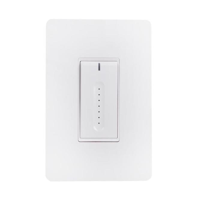 Globe Electric 2-Amp Wi-Fi Control On/Off Switch White Light Dimmer Smart and LED Compatible Dimmer (1-Pack)-Each