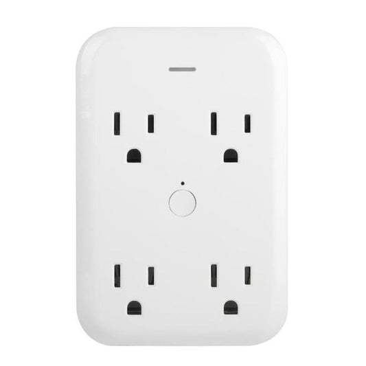 Globe Electric 4 Outlets Smart Plug White-