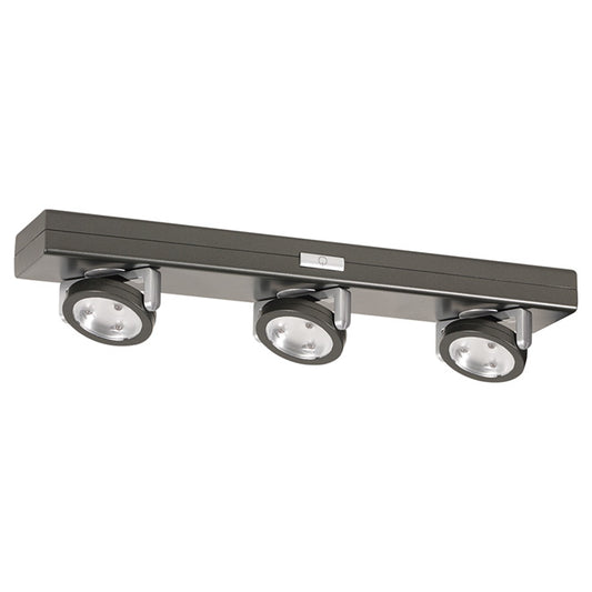 Globe Electric 3-Light Under-Cabinet LED Light with a Silver Finish-