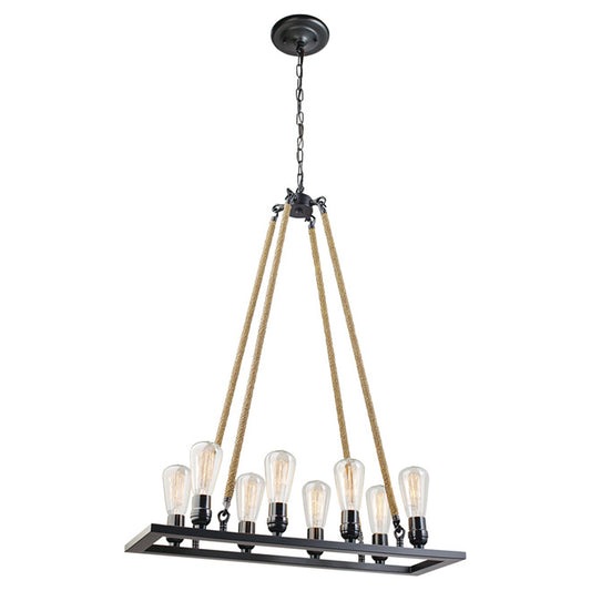Globe Maya - Vintage 8-Light Chandelier-