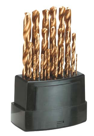 Fuller Pro Drill Bits - 21-Piece - 135-Degree Split Point Tip - Titanium Nitride Coated - Each