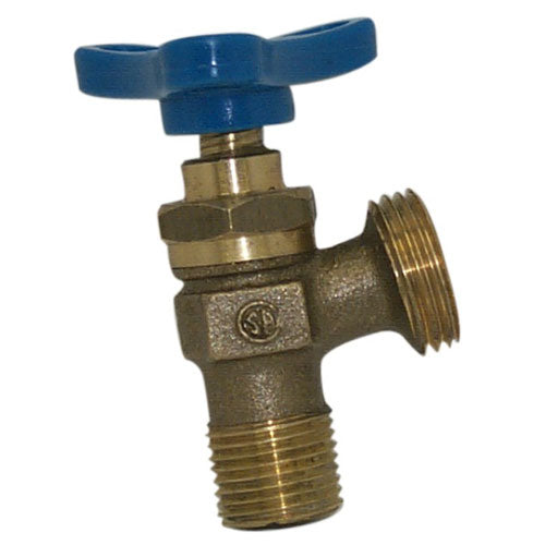 1/2" Threaded Brass Boiler Sediment Faucet - Each