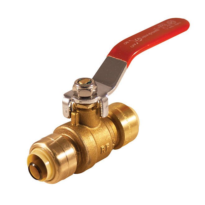 Ball Valve-Lead Free - Full Port - 1/2" Push - Each