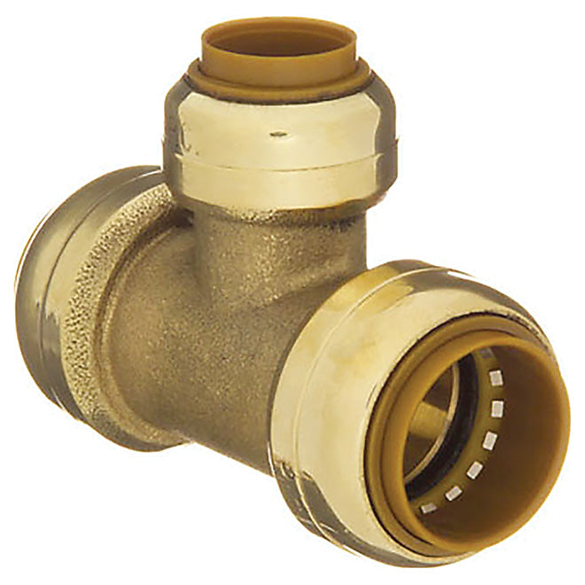 T-Fitting - Lead-Free Brass - 1/2" - Push - Each