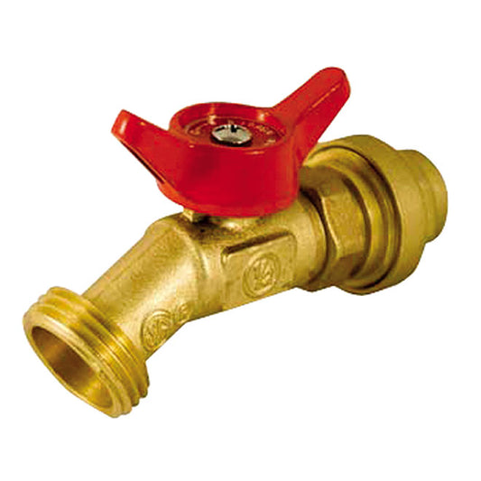 Hose Bibb - Brass - 1/2" x 3/4" - Push x MIP - Each