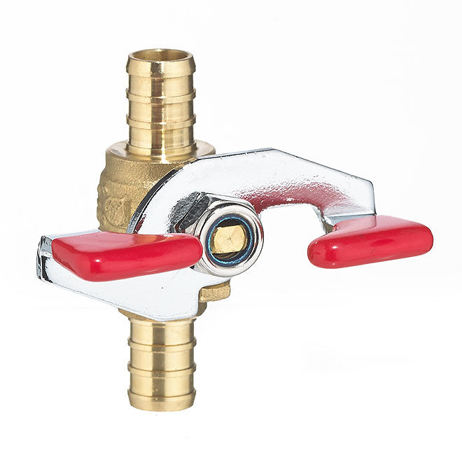 Ball Valve with Tee Handle - Forged Brass - 1/2" - Each