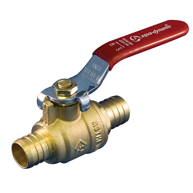 Ball Valve with Straight Handle - Forged Brass - 1/2'' - Each