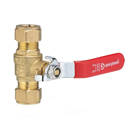 Ball Valve - Forged-Brass Compression Ends - 1/2" - Each