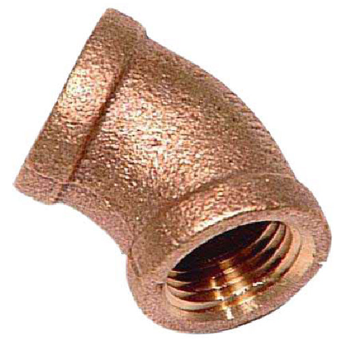 Elbow - Lead-Free Brass - 45Â° - 1/2" x 1/2" - FIP x FIP - Each