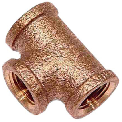 T-Fitting - Lead-Free Brass - 1/2" - FIP x FIP x FIP - Each