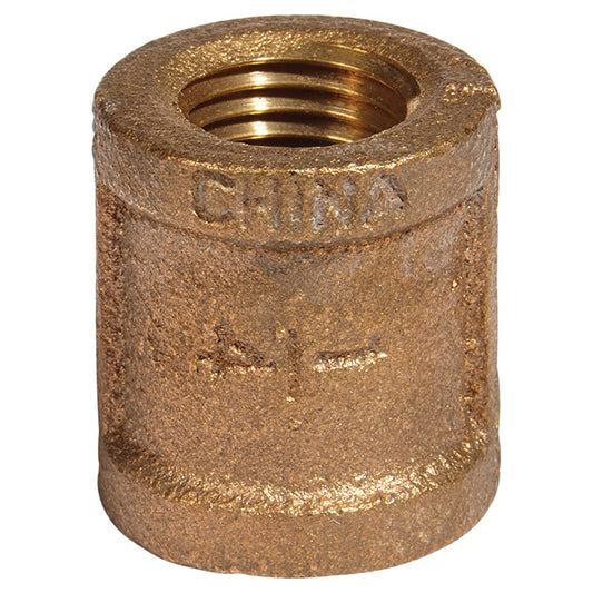 Coupling - Lead-Free Brass - 1/4" x 1/4" - FIP x FIP - Each