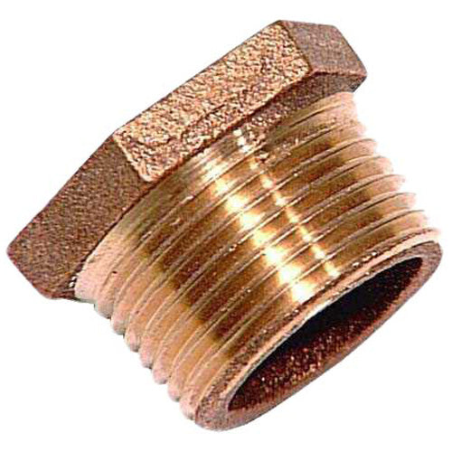 Hex Bushing - Lead-Free Brass - 3/4" x 3/8" - MIP x FIP - Each