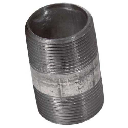 Galvanized steel threaded nipple -