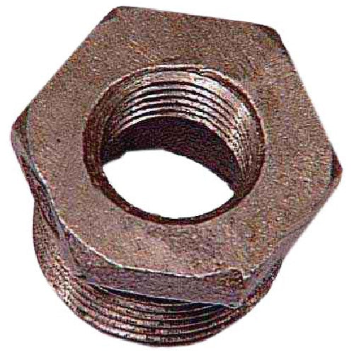 Black Iron Hex Bushing - 1/2" x 1/4" -