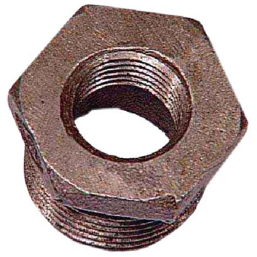 Black Iron Hex Bushing - 1/2" x 3/8" -