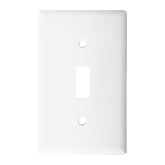 Eaton Toggle 1-Gang Switch Plate - Residential - 10 Per Pack - 4 1/2-in H x 2 3/4-in W x 3/32-in D-