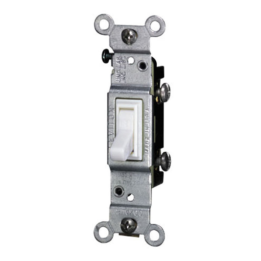 Single-Pole Toggle Switch - White-Each