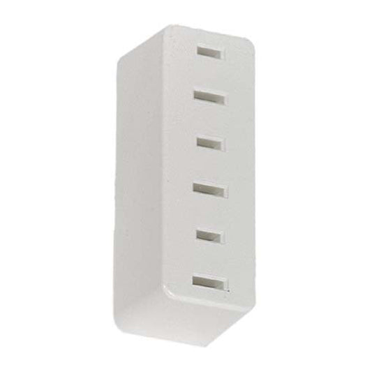 Eaton 3 Tap Non-Grounding Polarized Outlet Adapter - White - 15-Amp - 125-Volt-Each