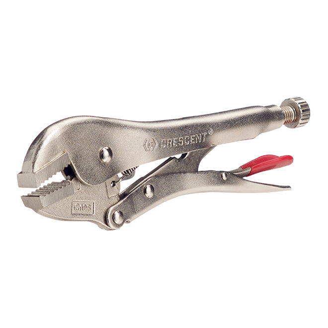 Crescent Straight Jaw Locking Pliers - Nickel-plated - Alloy-Steel - 10-in L - Each