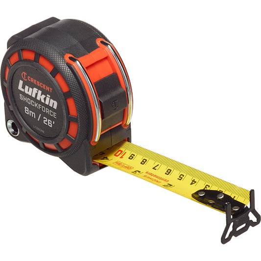 Shockforce Measuring Tape - Dual Sided - 26' - Each