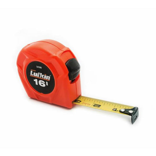 Lufkin Tape Measure, 3/4 In. x 16 Ft. Hi-Viz Orange Power Return - Each