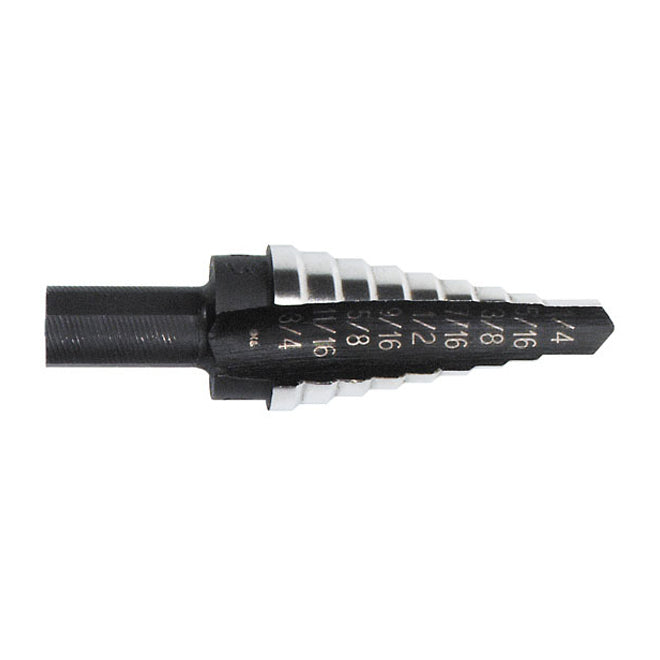 Irwin Unibit Fractional Step Drill Bit - #1 1/4-in - Hex Shank - 13 Hole Sizes - Speed Point - Each