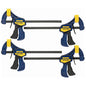 Set of 4 Irwin Quick-Grip 6-in Resin Mini Clamps - Each