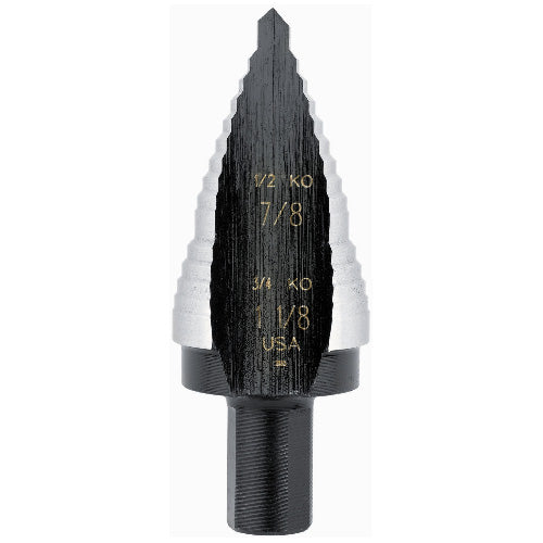 Irwin Unibit Fractional Step Drill Bit - #9 7/16-in - Hex Shank - 2 Hole Sizes - Speed Point - Each