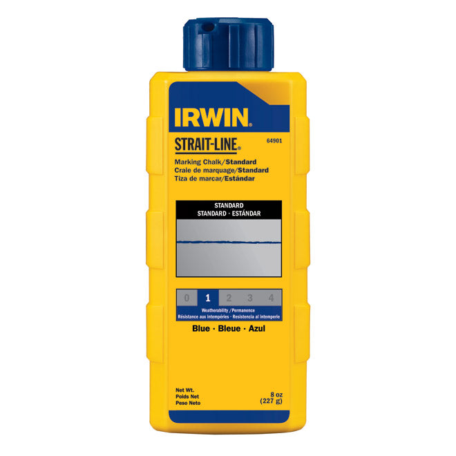 Irwin Standard Marking Chalk - 8 oz. - Blue - Each