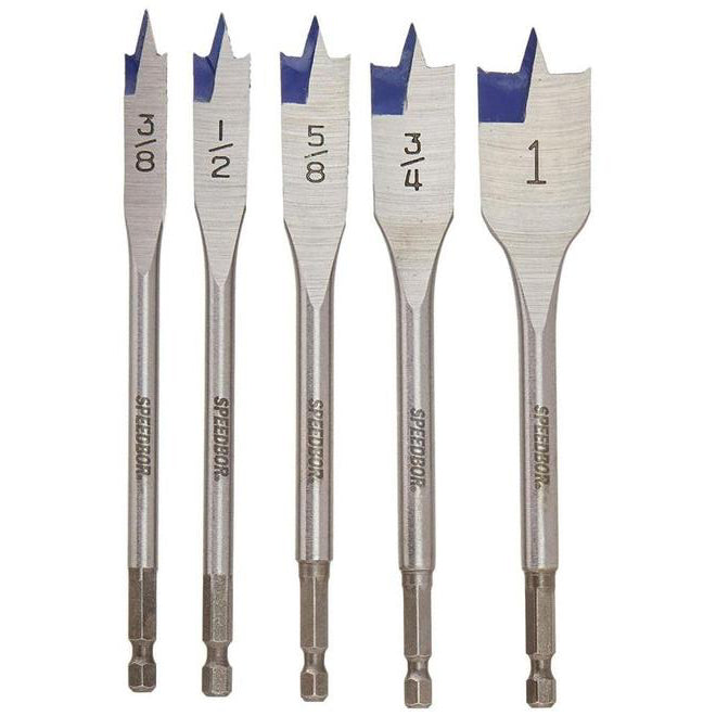 IRWIN SPEEDBOR 5-Piece Spade Bit Set - Each