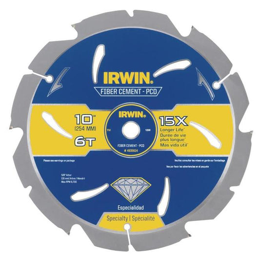 IRWIN Marathon 10-in 6-Tooth Continuous Diamond Circular Saw Blade - Each