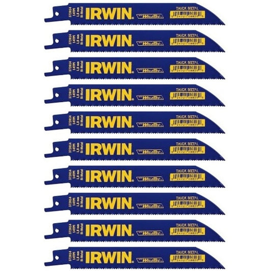 IRWIN 6-in 14-TPI Metal-Cutting Reciprocating Saw Blades - Each