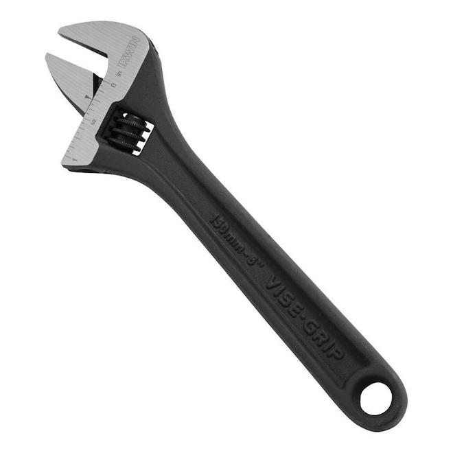 IRWIN VISE-GRIP Black Oxide Adjustable Wrench 6-in - Each