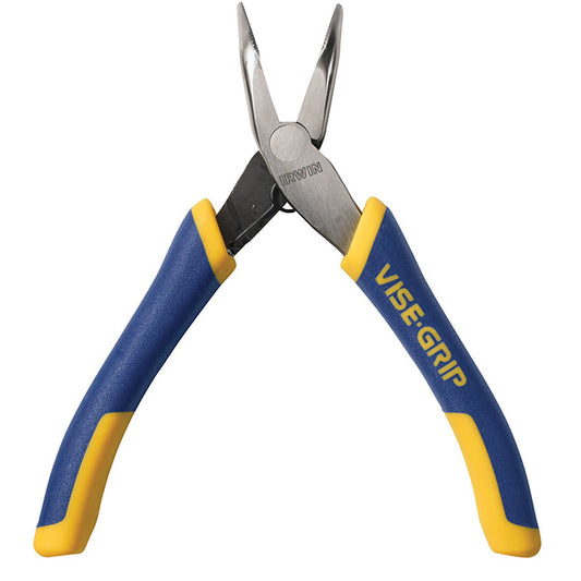 Irwin Steel Bent Nose Pliers - Blue and yellow - 8'' - Each