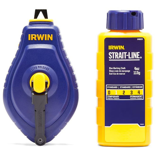 IRWIN STRAIT-LINE Chalk Reel w/ Blue Chalk - Each