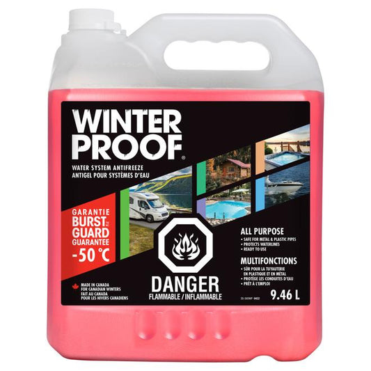 WinterProof 9.46-L All Purpose Water System Antifreeze with BurstGuard Guarantee -50Â°C - Each