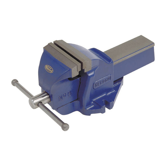 Record 6 1/2-in Opening High-Quality Grey/Blue Steel Sliding Jaw Mechanic Vise - Each