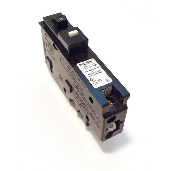 Square D 15 Amp 1-Pole Combination Arc Fault Circuit Breaker-Each