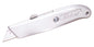 Richard Retractable Utility Knife - 3 Blades - Zinc - Silver - Each