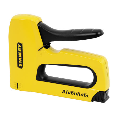 Stanley Sharpshooter Heavy-Duty Staple Gun - Black/Yellow - Anti-Jam Mechanism - 7-in L - Each