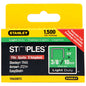 Stanley Light-Duty Staples - Silver - Steel - 3/8-in Leg - 1500 Per Pack - Each