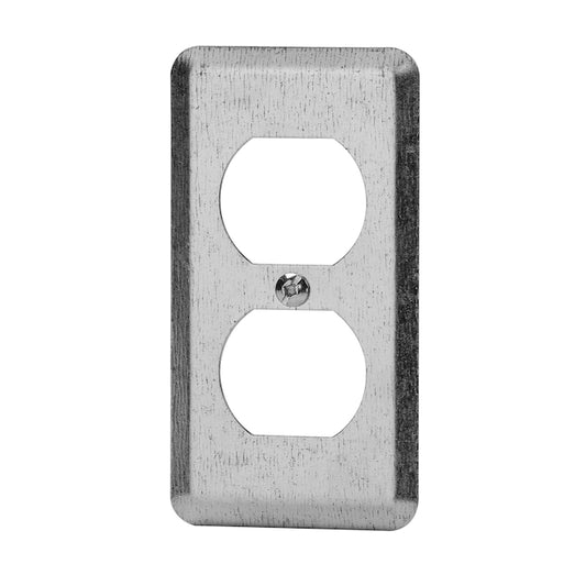 Galvanized Steel Double Outlet Box Cover-Each