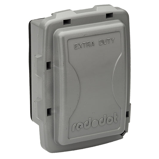 Reddot Non-Metallic Grey 1-Outlet Weatherproof Electrical Outlet Cover-Each