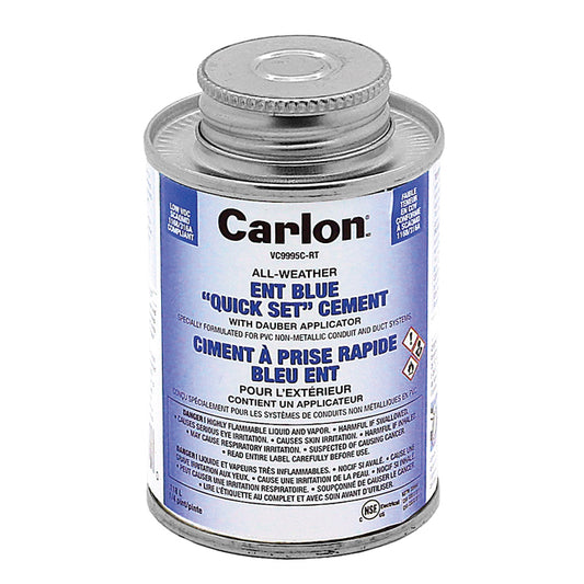 CARLON All Weather ENT Blue Cement with Brush, Size 1/4 Pint Can-Each